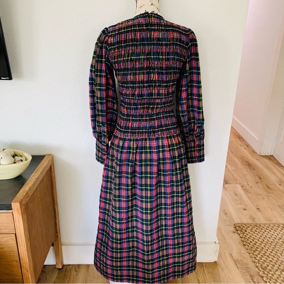 Sold! Gianni seersucker plaid smocked dress - Picture 10 of 16